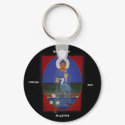 Blue Heron Zen Buddhist Centre Keychain by SisterTQ Blue Heron Zen Buddhist Centre Keychain