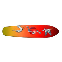 Blue Herons In Flight Skateboard