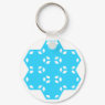 Blue Hexagon Star Keychain