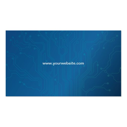 Blue High Technology Circuit Board business card (back side)