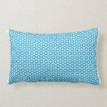 Blue Honeycomb with Snowflake Pillow pillows