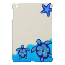 Blue Honu Turtles iPad Mini Cover