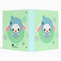 blue hooded bunny binders