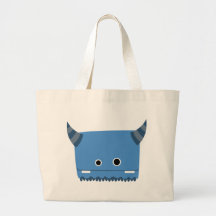 Blue Horned Monster Bags
