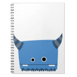 Blue Horned Monster Notebook