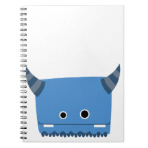 Blue Horned Monster Notebook