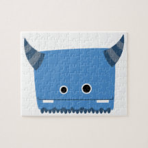 Blue Horned Monster Puzzle