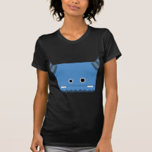 Blue Horned Monster Tee Shirts