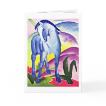 Blue Horse I By Franz Marc Cards