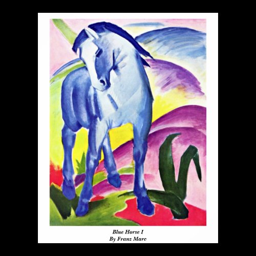 Blue Horse I By Franz Marc Posters