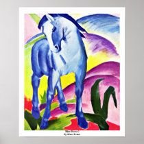 Blue Horse I By Marc Franz Print