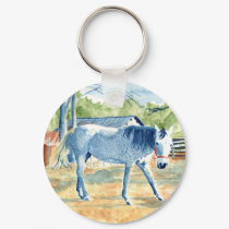 Blue Horse Keychain