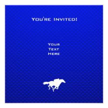 Blue Horse Racing Custom Announcements