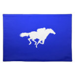 Blue Horse Racing Placemats