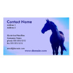 Blue Horse Silhouette Business Card