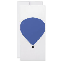 blue hot-air balloon icon rack cards