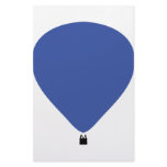 blue hot-air balloon icon stationery paper