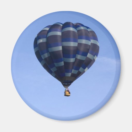 Blue hot air balloon magnets