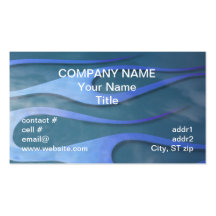 blue hotrod flames with purple tips business card