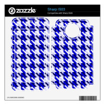 Blue Houndstooth