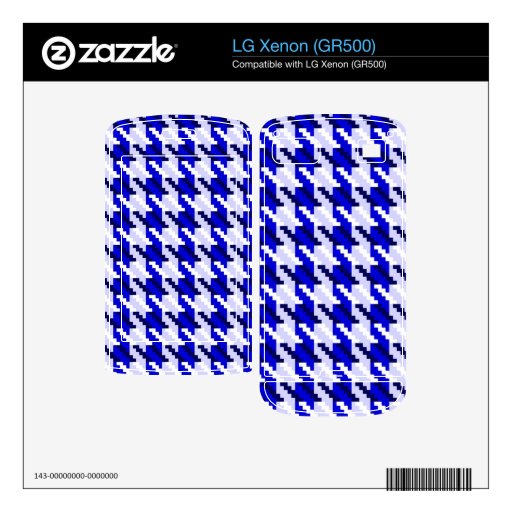 Blue Houndstooth Decal For The LG Xenon