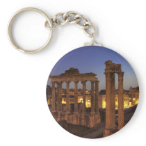 Blue hour at the Forum Romanum, Rome Key Chain