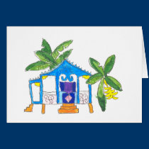 Blue House Cards cards