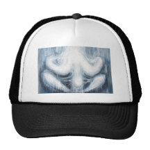 Blue Human Chrysalis(surreal human body) Trucker Hat