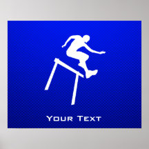 Blue Hurdler Print