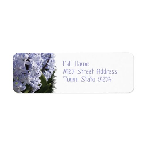 Blue Hyacinth  Mailing Labels