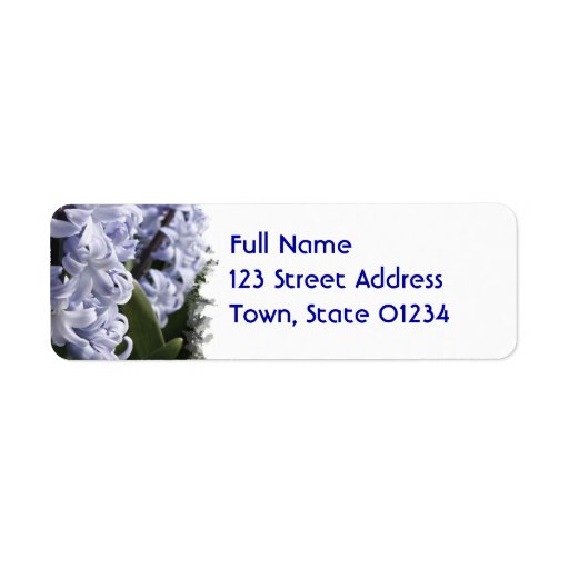 Blue Hyacinth  Mailing Labels