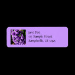 Blue Hyacinth Return Address Label