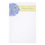 Blue Hydrangea Art Stationary Stationery