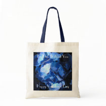 Blue Hydrangea: Blue Without You - Budget Tote bags by bontondesigns Blue Hydrangea: Blue Without You - Budget Tote bags