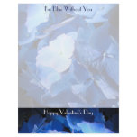 Blue Hydrangea: Blue Without You - Letterhead