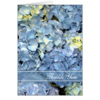 Blue Hydrangea Bridesmaid Thank You Note Card