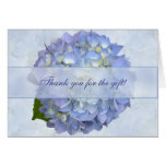 Blue Hydrangea Flower Blank Thank You Gift Card