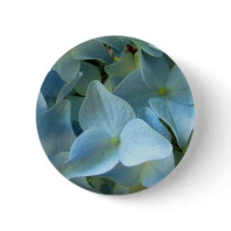 Blue Hydrangea Flower II Round Pin buttons by Itayasdesigns Blue Hydrangea Flower II Round Pin buttons