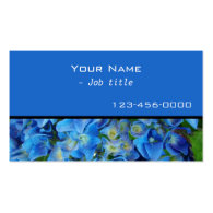 blue hydrangea flowers contemporary business card business cards