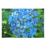 Blue hydrangea flowers. Floral photography. Place Mat