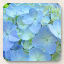 Blue Hydrangea Flowers gifts Cork Coasters Floral