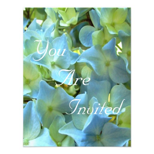 Blue Hydrangea Flowers You Are Invited