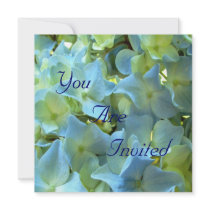 Blue Hydrangea Flowers You Are Invited
