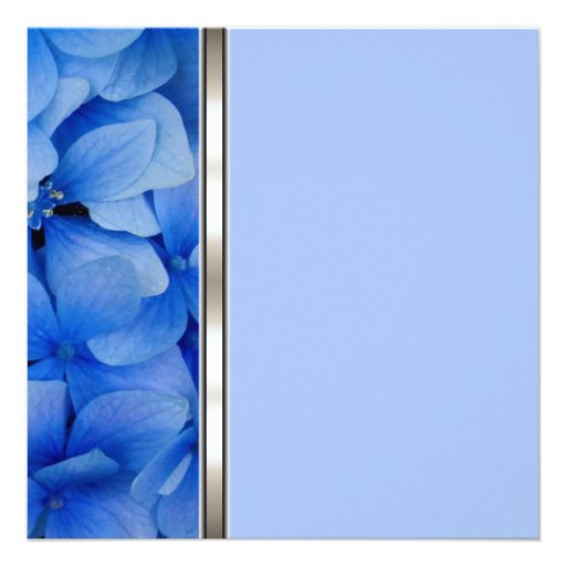 Blue Hydrangea Funeral Announcements