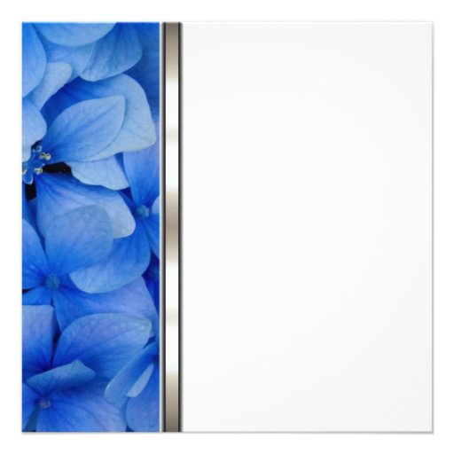 Blue Hydrangea Funeral Announcements