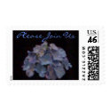 Blue Hydrangea - Invitation postage