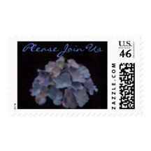 Blue Hydrangea - Invitation Postage