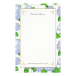 Blue Hydrangea Lace Floral Formal Elegant Weddings Stationery