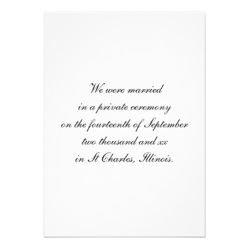 Blue Hydrangea Marriage / Elopement Announcement