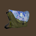 Blue Hydrangea Messenger Bag messenger bags